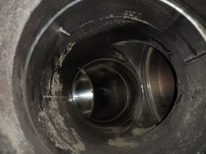 Gaine d'extraction après nettoyage